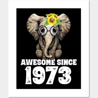 Awesome since 1973 47 Years Old Bday Gift 47th Birthday Posters and Art